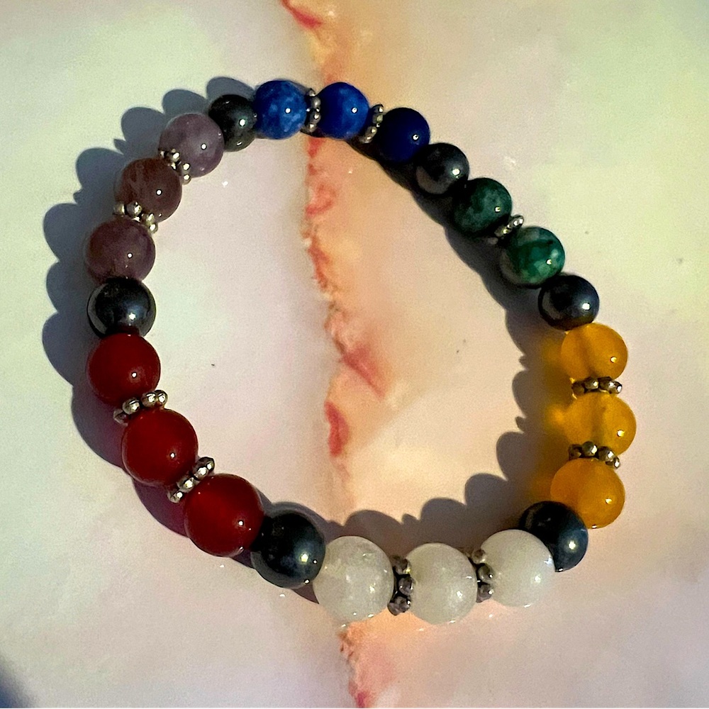 Chakra balancing bead bracelet